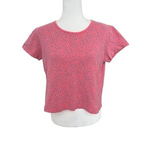 Vintage 90's Ditsy Floral Print Short-Sleeve Shirt Medium